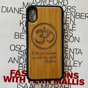 Buddha Quote Bamboo iPhone X Case